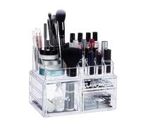 Organisateur de maquillage 3 tiroirs, support cosmétique empilable en acrylique