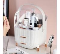 Organisateur de maquillage - Boîte de rangement - Blanc - 37x18,5x28,6 cm - 1 pièce