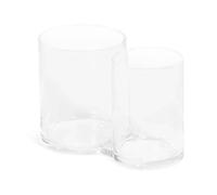 Organisateur De Maquillage - Compactor - 2 Compartiments - Transparent - 15.1 X 8.3 X H.10.4 Cm - Gris Multicolore