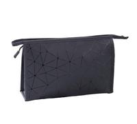 Organisateur de maquillage de voyage, sac de rangement de maquillage - Sac cosmétique avec grande ouverture - Sacs imperméables de poche de cosmétiques en cuir d'unité centrale avec la poignée détacha
