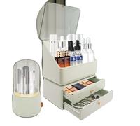 Organisateur de maquillage, espace de rangement généreux, matériau plastique durable, design élégant ,