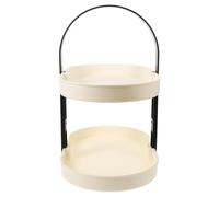 Organisateur de Maquillage et Parfum à 2 Niveaux Détachable | Plastique, Pose et Portable, Rangement Élégant pour Coiffeuse et Routine Beauté