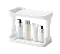 Organisateur de maquillage générique-Pas d'archives cosmétiques sans problème pour les bureaux, racks de stockage de bureau à deux niveaux pour les cosmétiques et les articles de toilette, économie