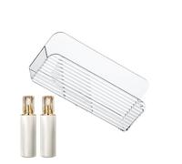 Organisateur de maquillage mural adhésif - Ensemble d'étagère flottante transparent, bâton sur les racks de rangement | Conception de la vanité d'économie d'espace, support de cosmétique polyvalent po