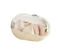 Organisateur de Maquillage Mural, Étui Anti-Poussière, À Compartiments Couvercle Transparent Présentation Cosmétiques, pour Cuisine Salle De Bain Coiffeuse Pinceaux Soins Accessoires