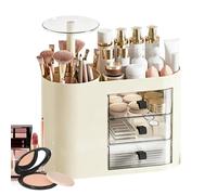 Organisateur de Maquillage pour Coiffeuse - avec 3 Tiroirs Grande Capacité,Range-Maquillage Salle De Bain, Plan,pour Maison Salle De Bain Coiffeuse Comptoir Toilette Parfum Brosse