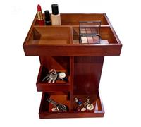 Organisateur De Maquillage Rotatif 360 - Organisateur De Soins De La Peau De | Organizateur De Parfum Stockage Rotatif | Affichage De Rack De Rangement en Bois pour Appartement À La Maison Do