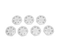 Organisateur de médecine de voyage ronde hebdomadaire Boîte de médecine portable Petit étui de pilule transparent 7 jours pour le camping de camping extérieur Plastique de 8,5 cm