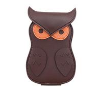 Organisateur de médiators pour guitare, hibou, étui de rangement pour médiator de guitare, étui de rangement pour médiators en cuir PU avec 18 compartiments, accessoires de musicien, portable, Café