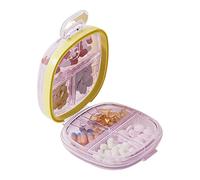 Organisateur de médicaments convivial, boîte à pilules de conception compartimentée de 7 jours pour les patients âgés et chroniques, organisateur de pilules hebdomadaire
