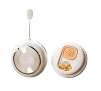 Organisateur de médicaments de voyage, petit étui portable pour tablette, conteneur de vitamines étanche, boîte de médicaments hebdomadaire pour les voyageurs, plastique (Crème)