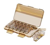 Organisateur de médicaments - Distributeur de 7 jours - Boîte de rangement de pilules | Support de pilules portable, boîte de voyage transparente, organisateur de suppléments pour un usage