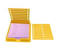 Organisateur de notes autocollantes, pochoir de notes autocollantes,Organisateur de notes portable polyvalent | Porte-notes autocollant pour enseignant avec modèle, boîte de rangement pour