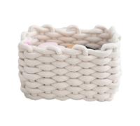 Organisateur de panier tissé, panier de rangement en corde | Petit rectangulaire en corde tissée,Mallette de rangement tissée de bureau, petit rectangulaire en tissu multi-usage, parfait