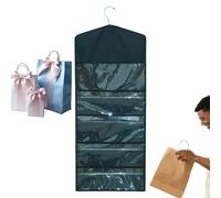 Organisateur de papier cadeau | Rangement à suspendre imprimé des deux côtés - Plusieurs compartiments double face suspendus pour cuisine, salon, chambre d'étudiant, camping-car