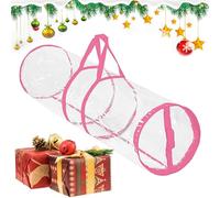 Organisateur De Papier D'emballage De Noël | Fourre-tout De Rangement Transparent Avec Poignées | Porte-emballage Cadeau Des Fêtes | Solution De Stockage Saisonnière Pour Les Fêtes Artisanales, Les Fe