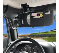 Organisateur de Pare-Soleil pour Jeep Wrangler JK JL et Gladiator JT - Sac de Rangement Tactique Universel pour Conducteur