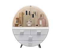 Organisateur De Parfum Boîte de rangement cosmétique Boîte de rangement de soins de la peau Cosmétiques Affichage Support Boîte de rangement rond Convient for salle de bain chambre commode Organisateu