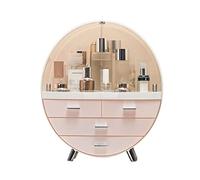Organisateur De Parfum Boîte de rangement cosmétique Boîte de rangement de soins de la peau Cosmétiques Affichage Support Boîte de rangement rond Convient for salle de bain chambre commode Organisateu