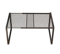 Organisateur de penderie extensible empilable - Séparateurs en métal - Étagères extensibles pour armoire à chaussures, cuisine et salle de bain - Étagère peu encombrante pour la maison, les étudiants