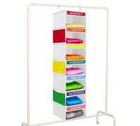 Organisateur de penderie pour dortoir Étagères de semaine pliables | range-pantalons de penderie pour jeans pull sweatshirt hoodie robe tenue dortoir université