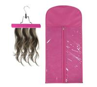 Organisateur de perruque - Sac de rangement d'extension de cheveux avec cintre, étui de perruque de voyage pour femme | Support de protection de fourche, rangement portable pour extensions