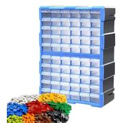 Organisateur De Petites Pièces - Boîte De Rangement À Vis | Organisateur D'écrou Et De Boulon | 60 Grilles D'armoire De Rangement Du Tiroir | Tiroirs De Bits D'outils Facilement Empilables Pour L'arti