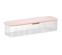 Organisateur de petites pièces, boîte en plastique transparent à 8 compartiments avec couvercle, organisateur de lentilles contact quotidien anti-poussière minimaliste pour lentilles quotidiennes