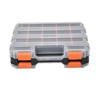 Organisateur de petites pièces - Organiseur de boulons double face, boîte de rangement d'outils réglable | Boîte de rangement à outils multi-compartiments, bac de rangement pour vis, mallette de trans