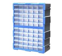 Organisateur de petites pièces - Stockage de tiroir à 60 grilles pour métier de matériel, boîte de rangement des pièces de tiroir, stockage , boîte à outils d'enseignants, organisateur de maquilla