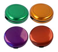 Organisateur de pièces japonaises, 3, 4 Pouces 7 emplacements Dispensateur de pièces Portables avec Miroir 4pcs Round Euro Purse pour Une Voiture Sac à Main