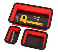 Organisateur de pièces magnétiques - Bac à outils en métal pliable, fort ensemble de plats magnétiques | Plateau de rangement à fixation antidérapante, bol de porte-laveuse réutilisable, plateaux de t