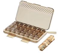 Organisateur de pilule 1pc 3 fois par jour, organisateur de pilules hebdomadaire qualité alimentaire scellé qualité alimentaire à l'épreuve l'humidité 3 fois par jour avec couvercle pour