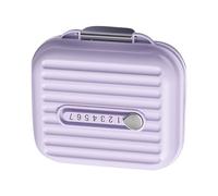 Organisateur de pilule de voyage : support de médecine compact de 58 g, boîte de rangement hebdomadaire légère et portable | Petit conteneur de pilule sûr étanche pour la valise