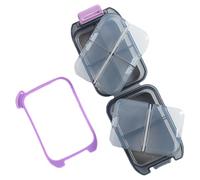 Organisateur de pilules, boîte de médicaments quotidiens, boîte de pilule étanche compacte pour l'utilisation, travail de vacances en sac de camping à la maison de stockage de conteneurs de famille, v