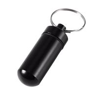 Organisateur de pilules - boîte de pilule de poche en métal, étui à pilules portable | Porte-pilule compact imperméable avec conception de portefeuille, étui de stockage de médicaments durables p