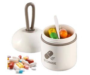 Organisateur de pilules | Boîte de prise de médicaments réguliers avec des sujets pour des compléments alimentairesavec une attention particulière à l'utilisateur, cette boîte de pilules n'a pas de