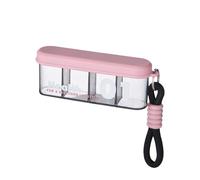 Organisateur de pilules de voyage - Boîte à médicaments - Boîte d'emballage portable - Boîte de rangement pour médicaments - Style de vie sain - Ouverture d'accompagnement - Design pour