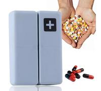 Organisateur de Pilules de Voyage - Pilulier Magnétique Pliable | Pilulier Semainier Portable 7 Jours pour Médicaments Suppléments Vitamines | Pochette Portefeuille Voyage Utilisation Quotidienne