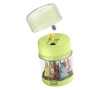 Organisateur de pilules médicamenteuses - 5 x 5 x 7 cm - En polypropylène - Boîtier durable - Boîte de poche avec 7 compartiments et cutter intégré - Porte-complément quotidien pour portefeuille