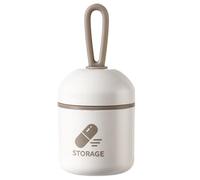 Organisateur de pilules - Organisateur mensuel de la boîte à pilules | Planificateur de médecine facile à utiliser pour les voyages | Portable avec des compartiments pour les suppléments Huile de foie