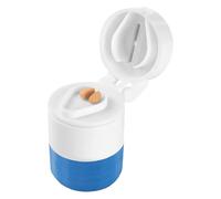 Organisateur de pilules - Petite pilule organisateur avec cutter PIłl | PILļ Cas pour les médicaments pour pilules suppléments | Boîte de médicaments portables avec broyeur pour coupeur et entre
