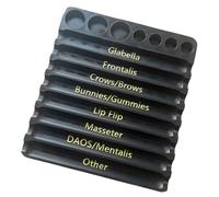 Organisateur de pilules vertical efficace, plateau de seringue facile d'accès avec 8 compartiments pour étiquettes, récipient de rangement de grande capacité, organisateur de pilules