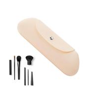 Organisateur de pinceaux de maquillage en silicone, sac de pinceaux de maquillage,Organisateur d'outils de beauté avec fermeture magnétique | Sac de rangement Portable pour stylos à sourcils, pochette