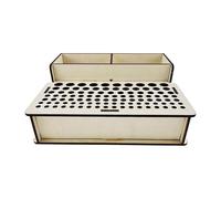 Organisateur de pinces - 2 fentes et 103 trous, organisateur d'outils pour le travail du cuir | Organisateur d'outils en bois pour fabriquer un organisateur d'outils de poinçonnage