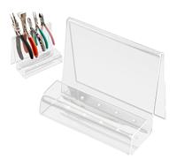 Organisateur De Pinces En Acrylique - Support Artisanal Multi-fentes, Suppot À Outils Peu Encombrant | Support De Bureau Moderne Pour Scénario De Banc De Studio, Hangar À Outils Quotidien, Tâches D'o