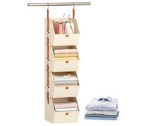 Organisateur de placard de rangement, 10,24x12.2 pouces étagères Unité avec cadre de construction portable léger à cadre durable, supports de sauvegarde d'espace avec boîtes assemblées faciles,