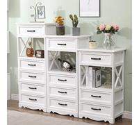 Organisateur de placard de rangement avec tiroirs pour salle de bain, cuisine et salon - Solution d'économie d'espace pour les besoins de comptoir et d'étagères