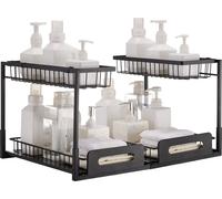 organisateur de placard extensible à 2 niveaux 2 x Sous l'évier 27x36x28cm