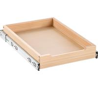 Organisateur de placard extensible VEVOR Fond de tiroir (356 x 533 x 76 mm), fond de tiroir en bois et monté sur le côté, pour cuisine, garde-manger et salle de bain